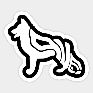 German Shepherd Love (White) Sticker